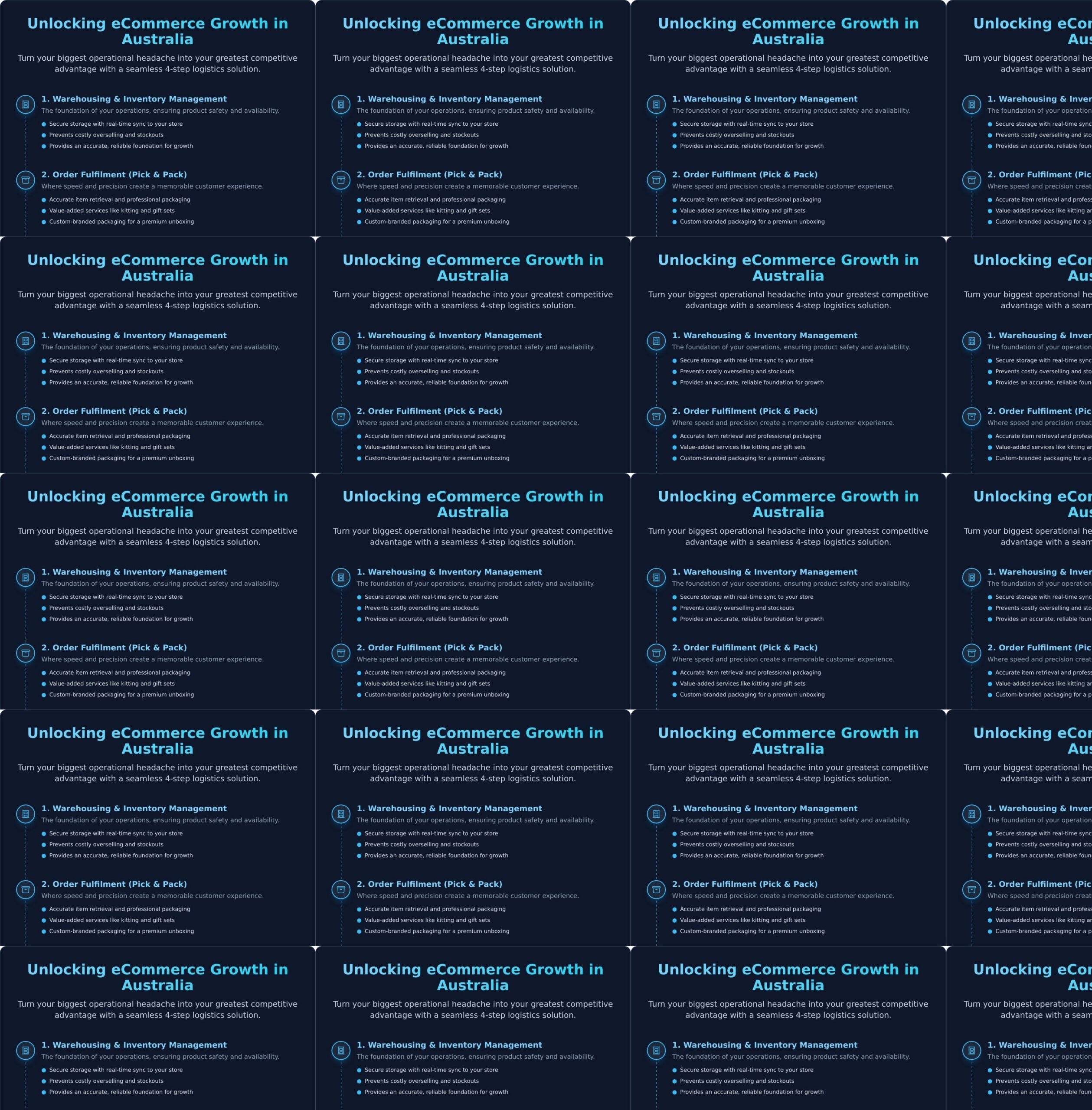 eCommerce Logistics Solutions: The Ultimate Guide for Australian Businesses - Infographic