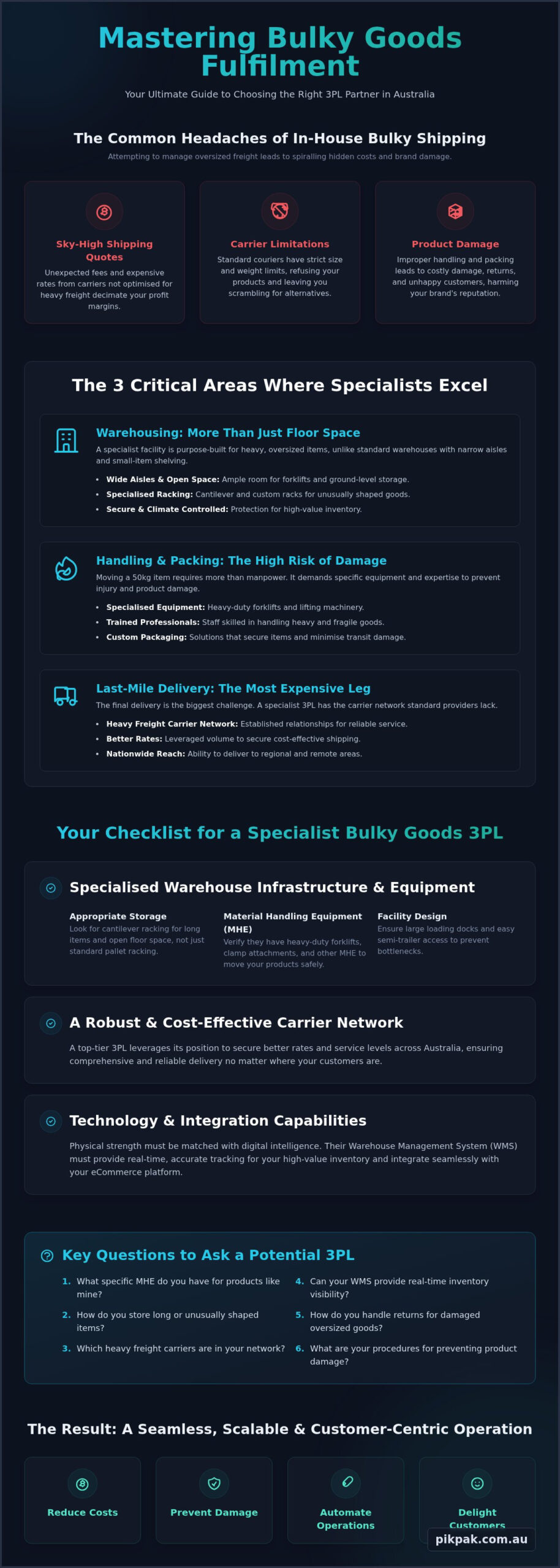 3PL for Bulky Goods Australia: The Ultimate Guide to Hassle-Free Fulfilment